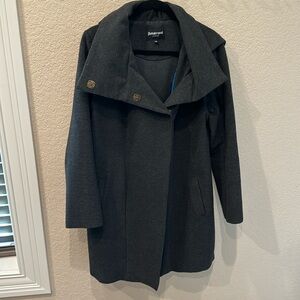 Modern trench.  Soft and stretchy material